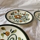 Set of 6 Boch La Louvière flat plates - Argenteuil series