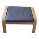 Ikea leather footstool pouf 2000s france scandinavian style knisa model color