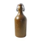 Bottle of vintage German beer MKM in brown stoneware 0.5L