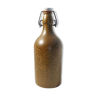 Bouteille de bière allemande MKM vintage en grès marron 0.5L