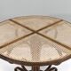 Bistro dining table in bentwood and cane from Alvar Aalto by Thonet