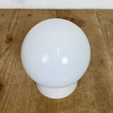 Lustre en porcelaine blanche vintage, années 1970