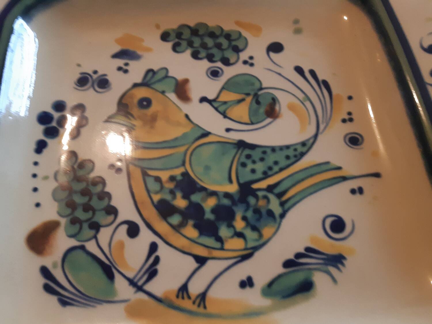 Vintage ceramic dish sign