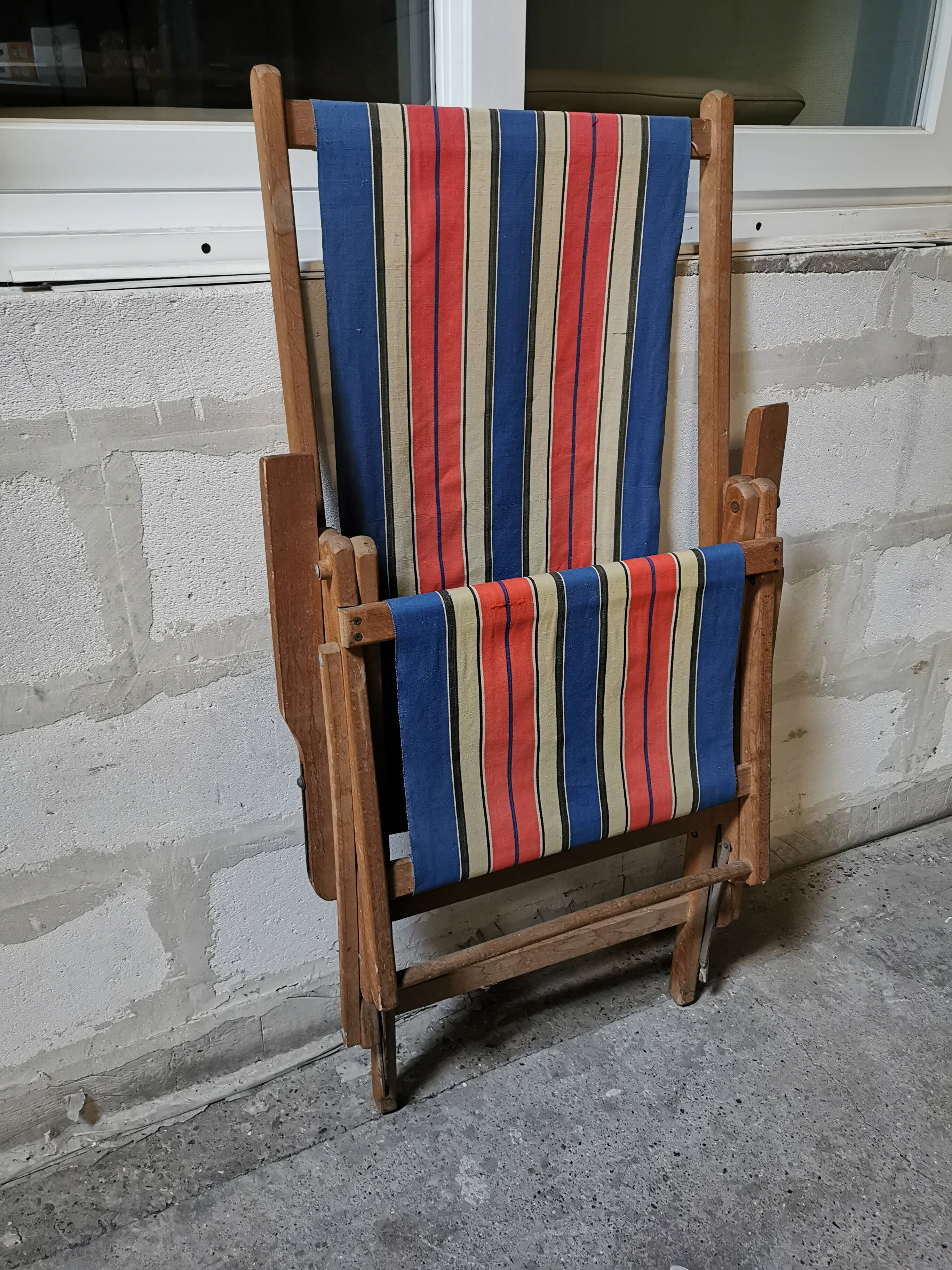 Folding beach lounge chair, Ergelax Chilean deckchair