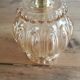 Vintage globe wall lamp in molded glass
