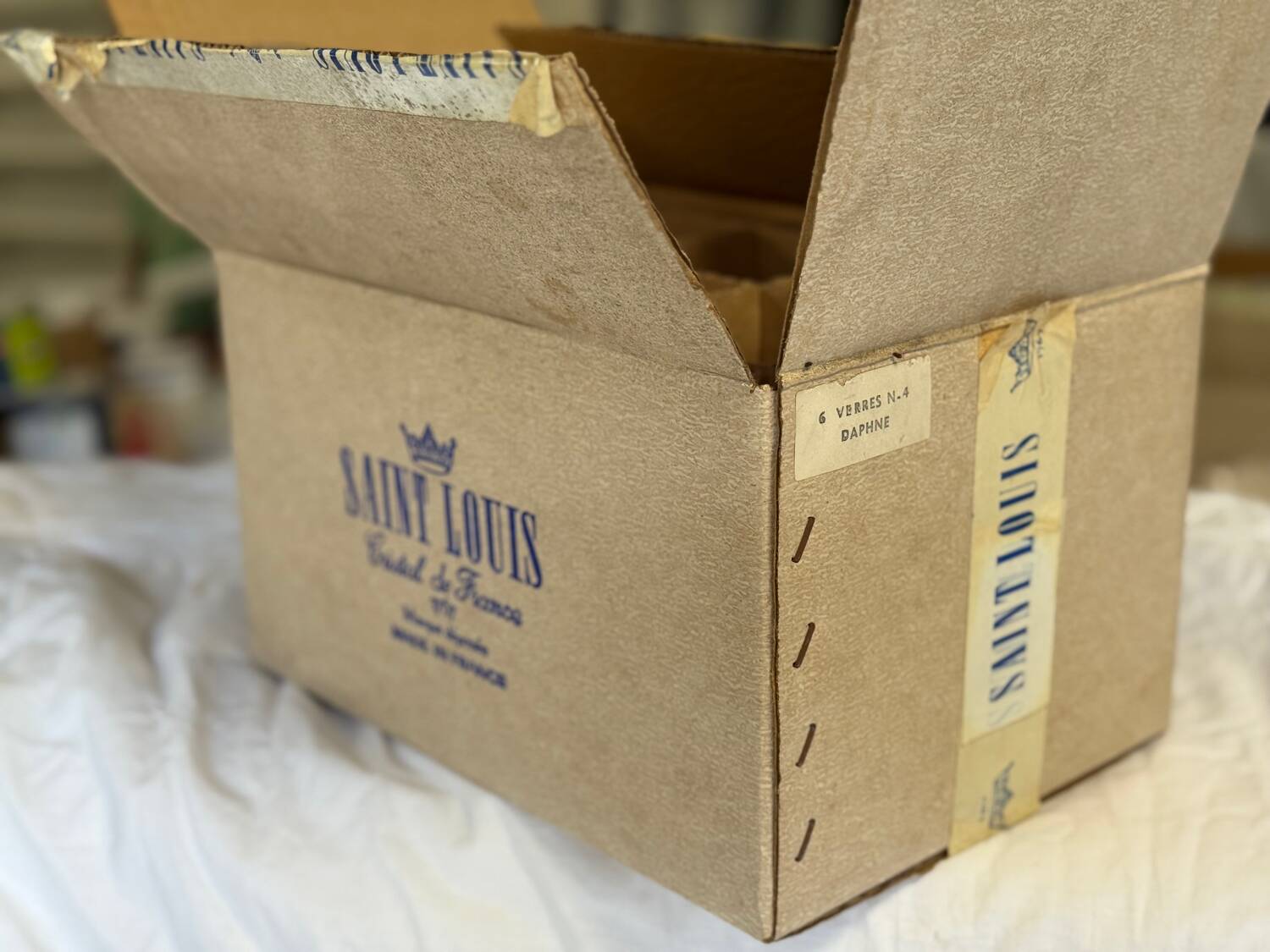 Saint Louis crystal stemmed glasses