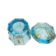 Biedermeier candy dish from Moser, Bohemia, 1890s
