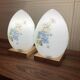 Paire de lampes opaline design 1950.