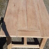 Large farmhouse table in solid beech wood
