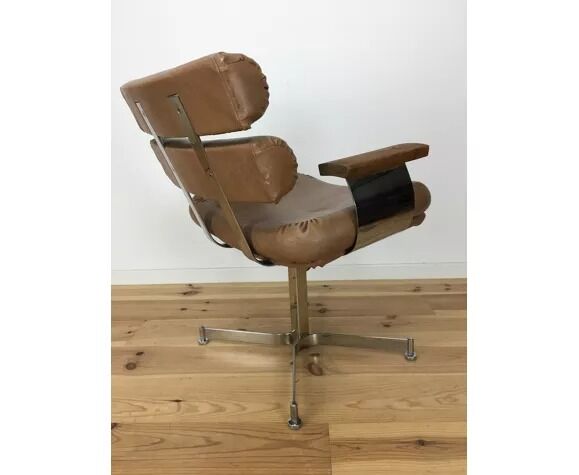 Armchair boudin chrome 70 office