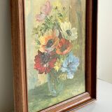 TABLEAU Vintage Bouquet d'anémones
