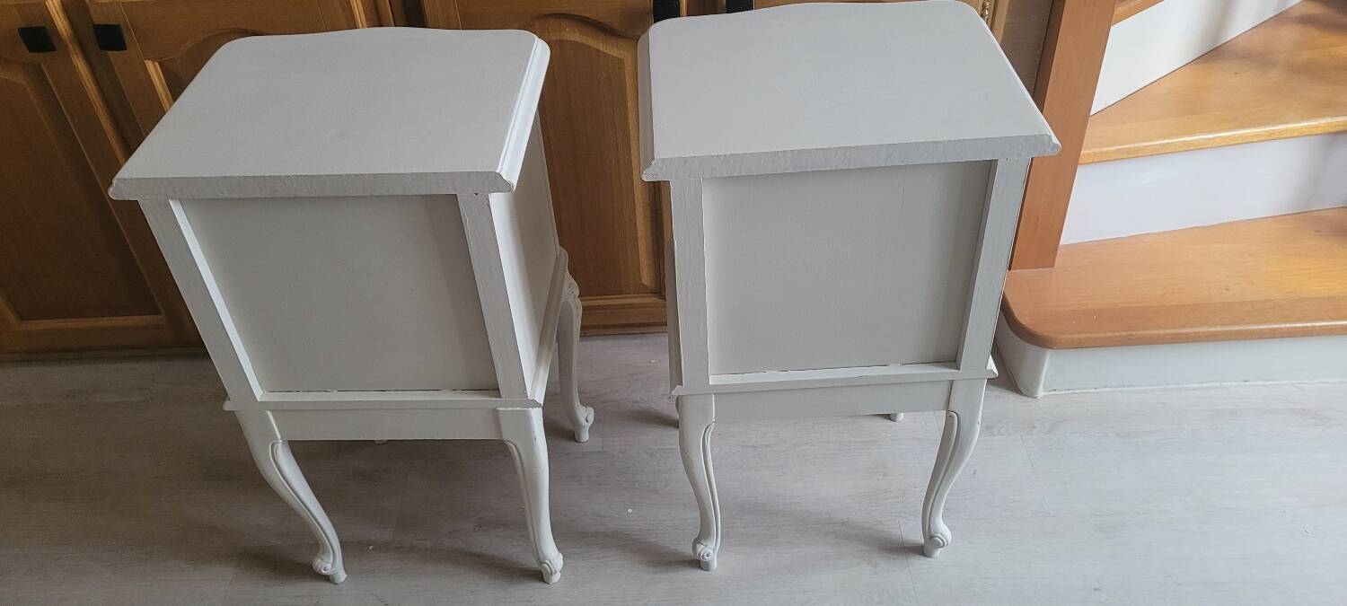 Louis XV style cherry wood bedside table