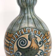 Glazed stoneware vase, Art Deco circa 1920, signed Kèramis, Charles Catteau.