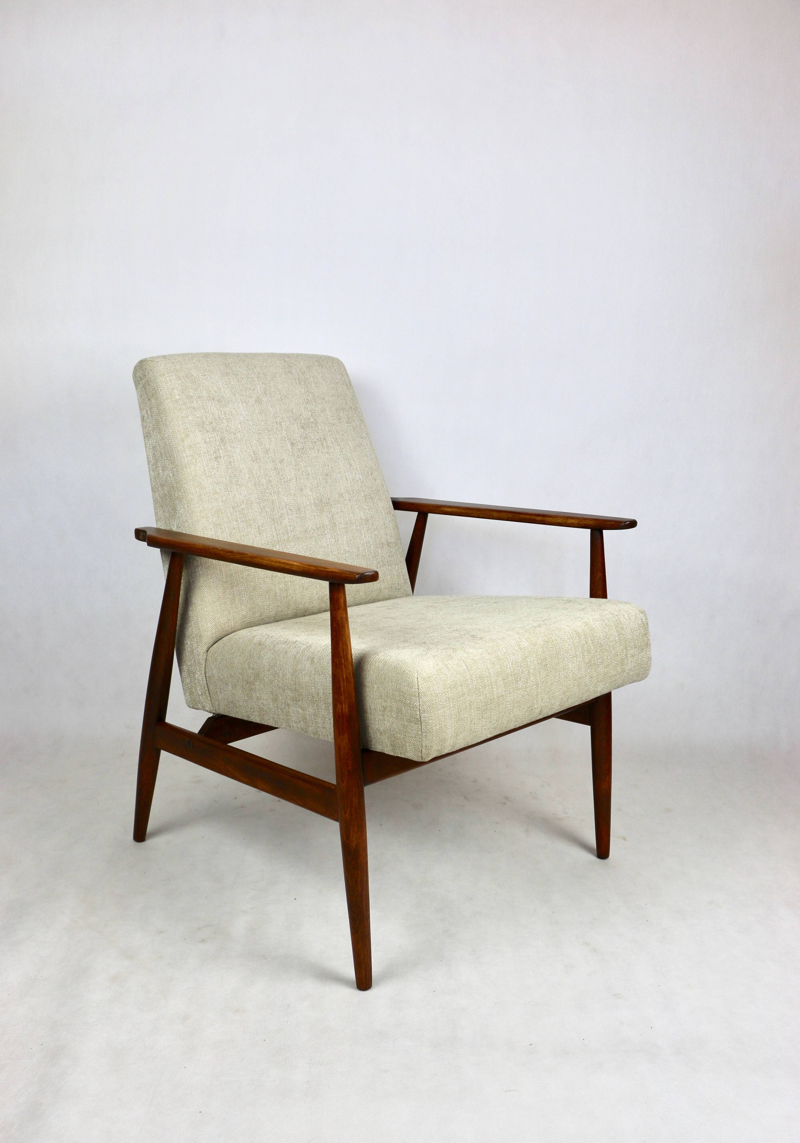 Armchair 'Lis', 1970s beige design by Henryk Lis