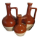 Three glazed stoneware carafes Bardinet distiller Bordeaux