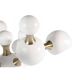 Brass and steel table lamp