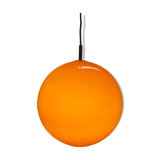 Orange ball chandelier