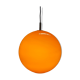 Orange ball chandelier