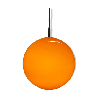 Orange ball chandelier
