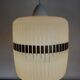 Vintage pendant lamp in glaze, with raised black decoration, 1980s.