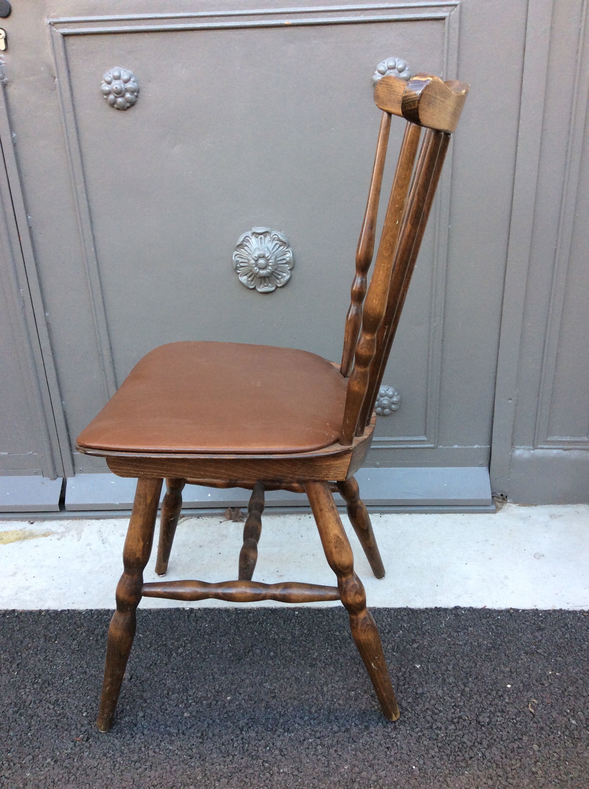 Set of 4 bar chairs stamped Baumann