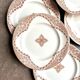 6 Longwy iron earth dessert plates, “Andalusian” service