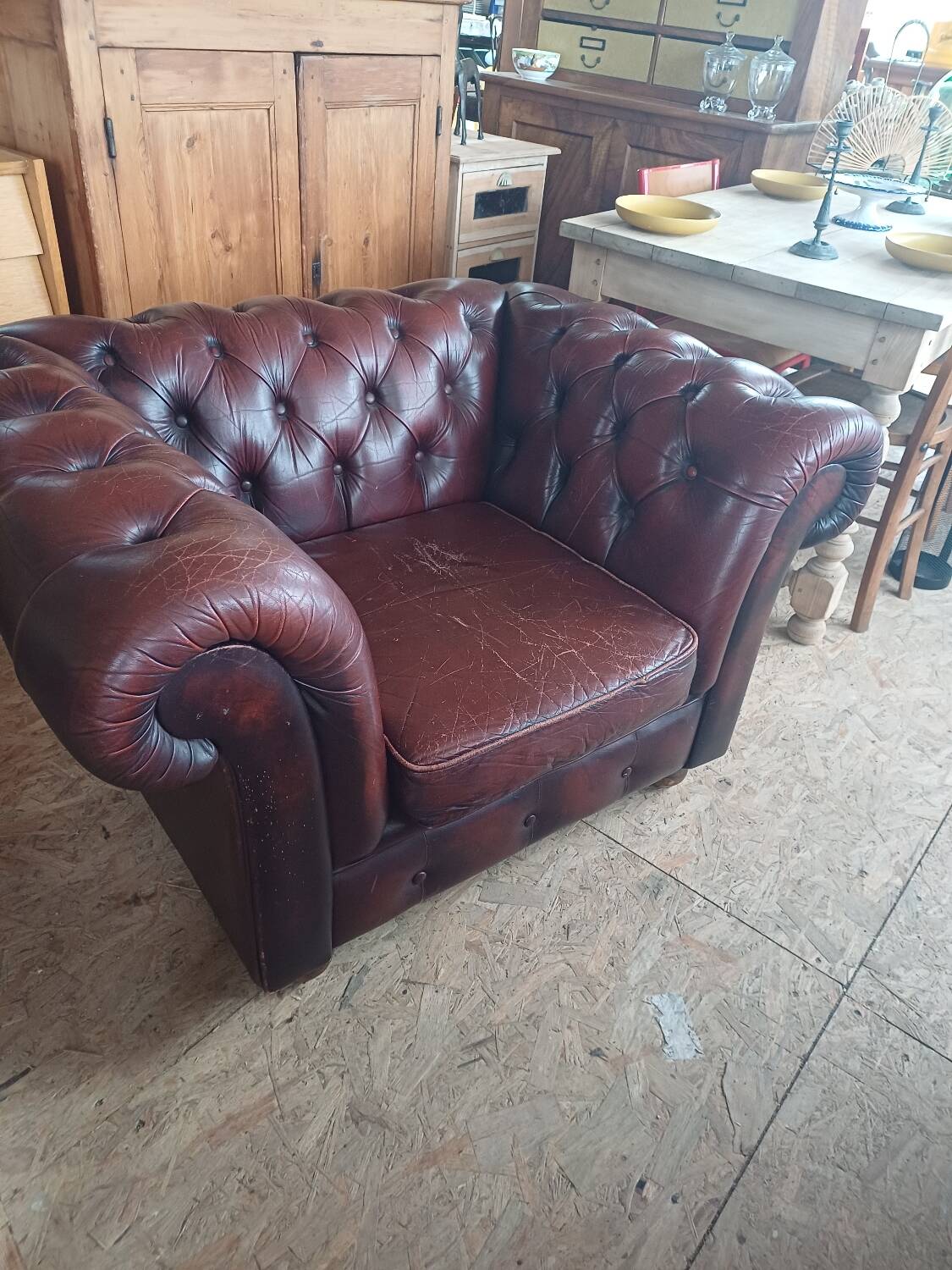 Chesterfield armchair