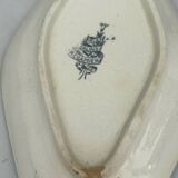 Antique ironstone dish – Salins Récamier – French earthenware dish