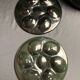 Set of 10 Saint Clément oyster barbotine plates circa 1940