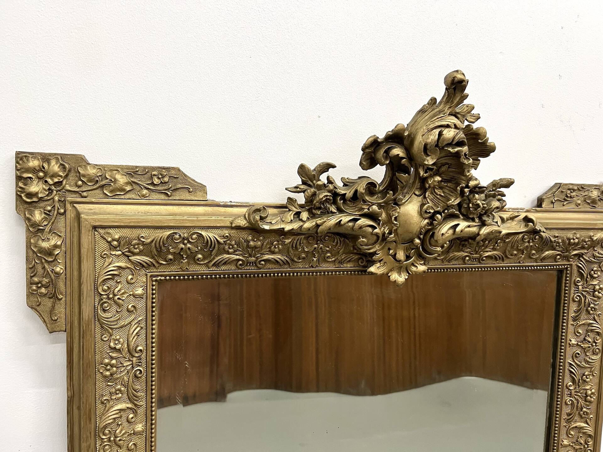 Napoleon III "rocaille" mercury mirror