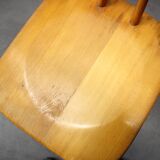 Adjustable-height beechwood chair from the 1970s, Czechoslovakia