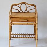 Rattan bedside