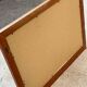 Scandinavian mirror with wooden shelf 80x65cm