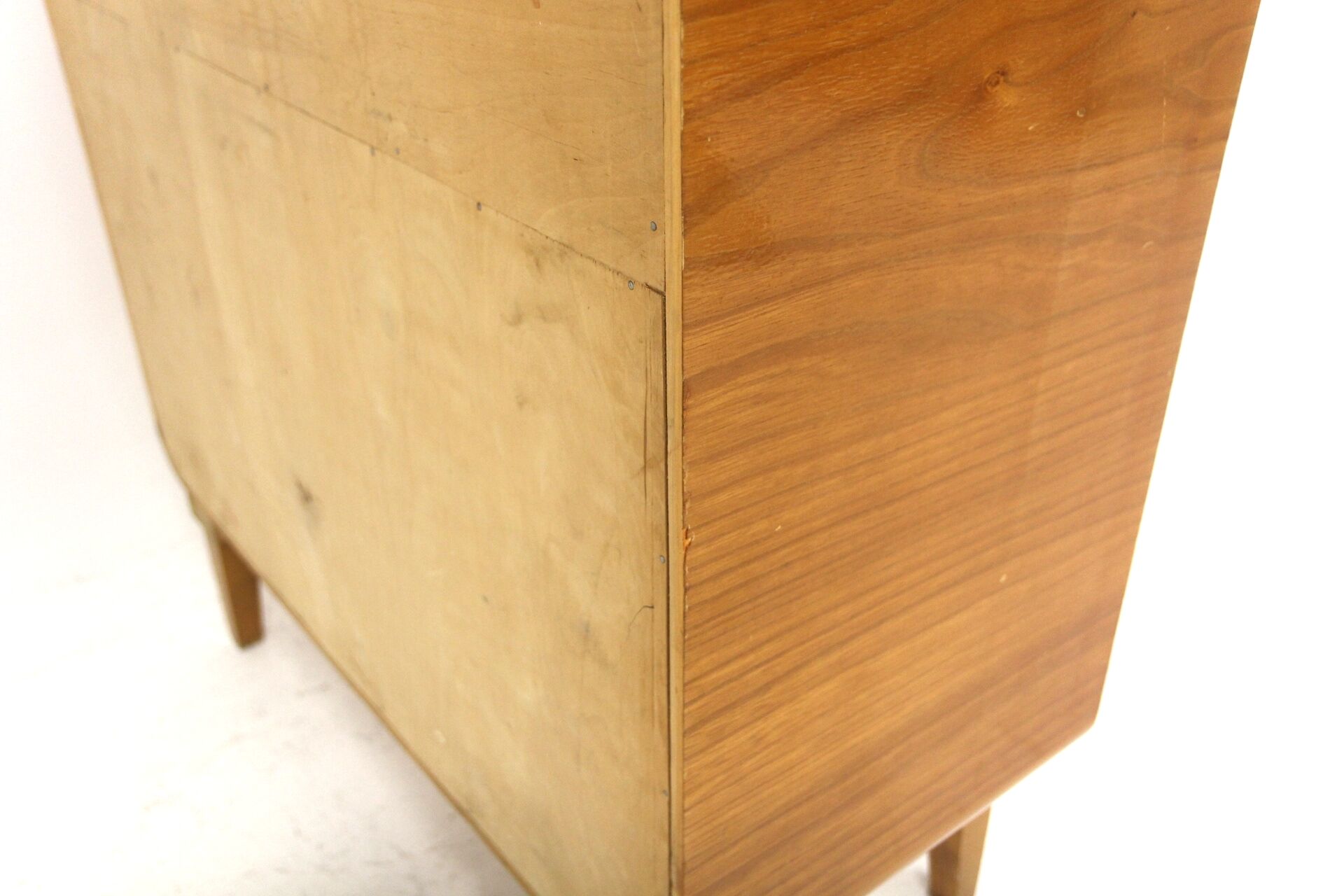 Scandinavian secretary in elm, Swedish modern, Sweden, 1940.