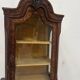 Dutch display cabinet in two parts made of marquetry wood.