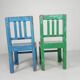 Set of 2 vintage children's chairs, 1950s
