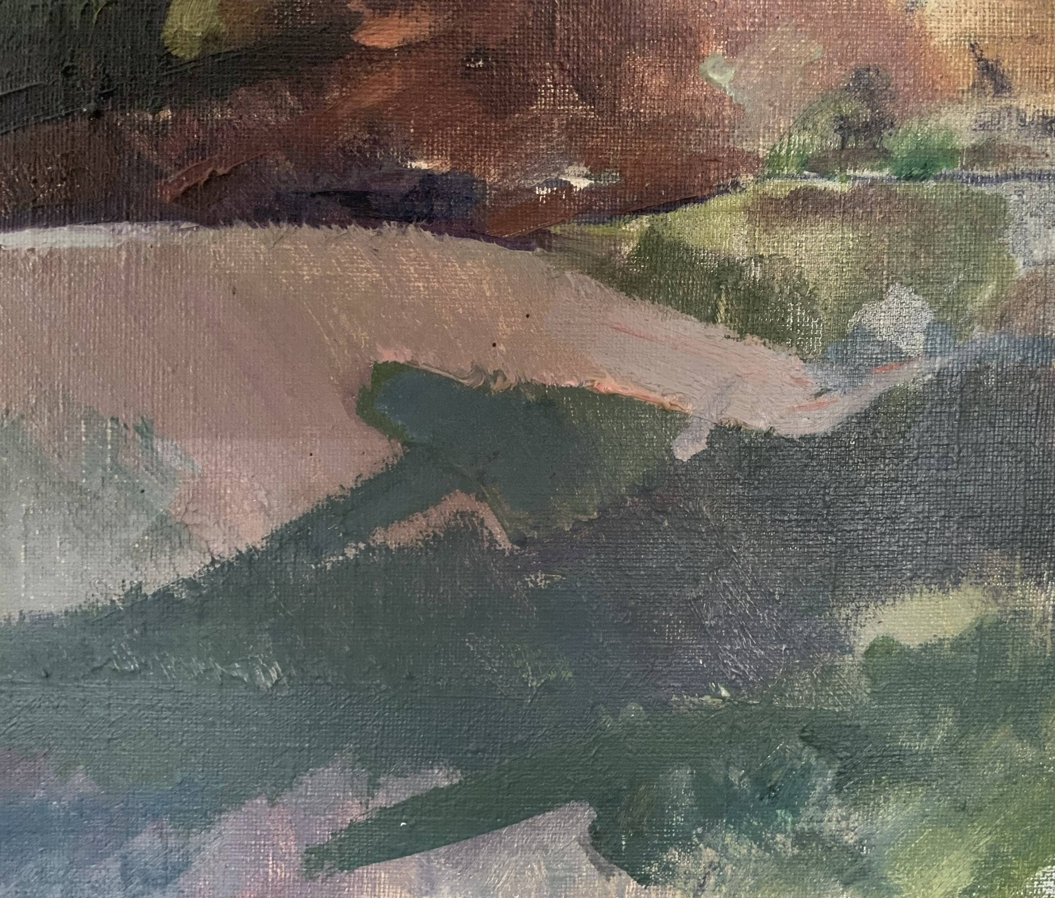 Vintage Oil on Canvas signed Modernist Gustav Adolf Johansson 1972