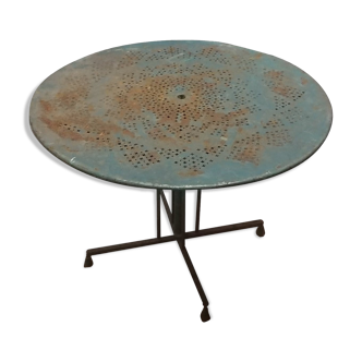 Table de jardin en fer forgé