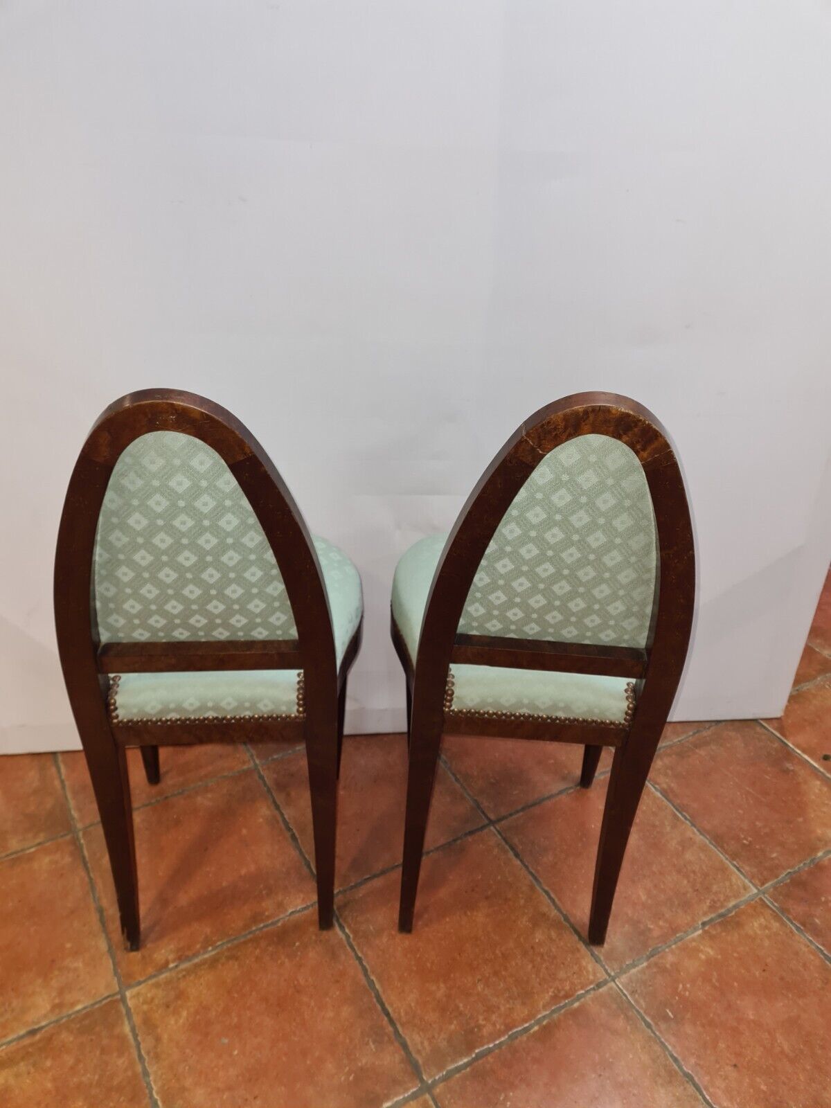 Art deco style mahogany chairs