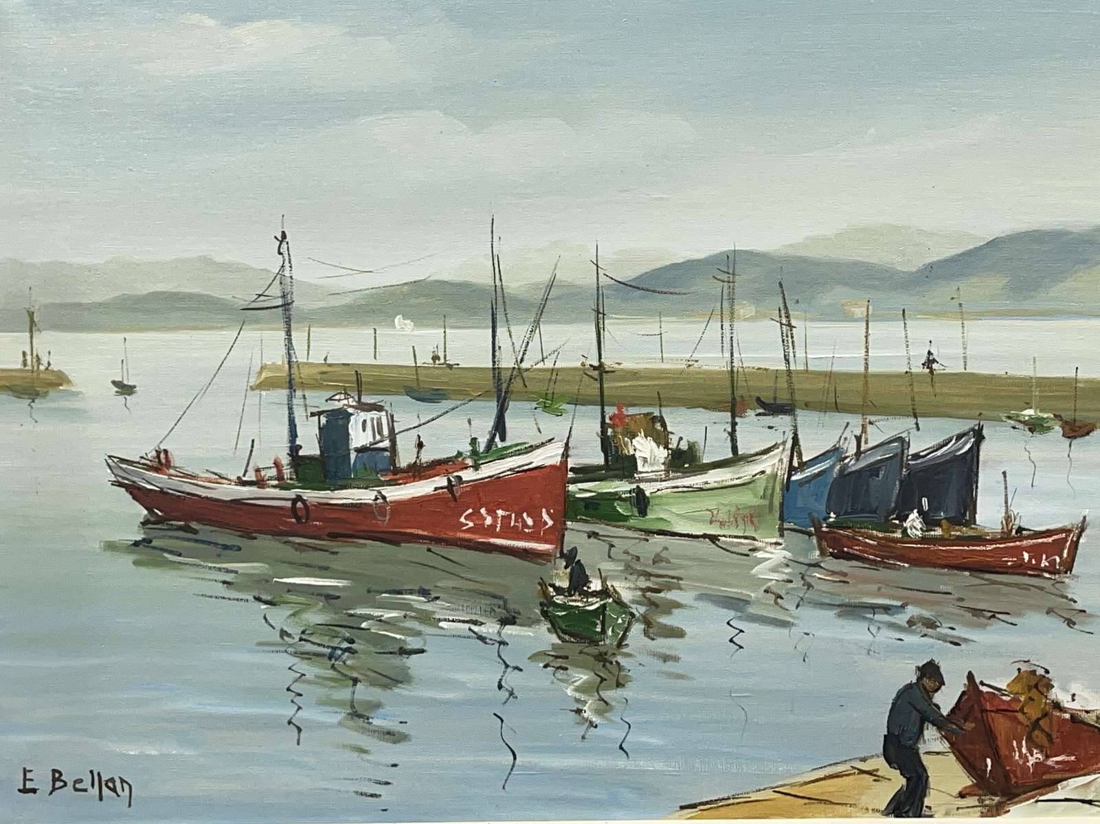 Oil on canvas, marine by Etienne Bellan (1922-2000)