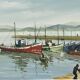 Oil on canvas, marine by Etienne Bellan (1922-2000)