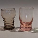 Vintage shooter shot glasses series of six assorted colors