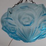 Glass chandelier Degué Blue