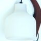 Teak and opaline wall lamp, 60s
