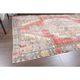 Vintage Turkish Oushak Handmade Wool Cotton Red Area Rug 142x223