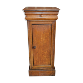 Louis Philippe-style oak bedside table