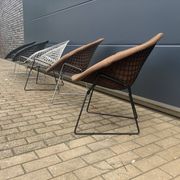 5x Knoll Bertoia Diamond chair upholstered