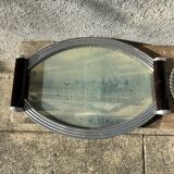 Antique mirrored tray for aperitif, old aperitif server