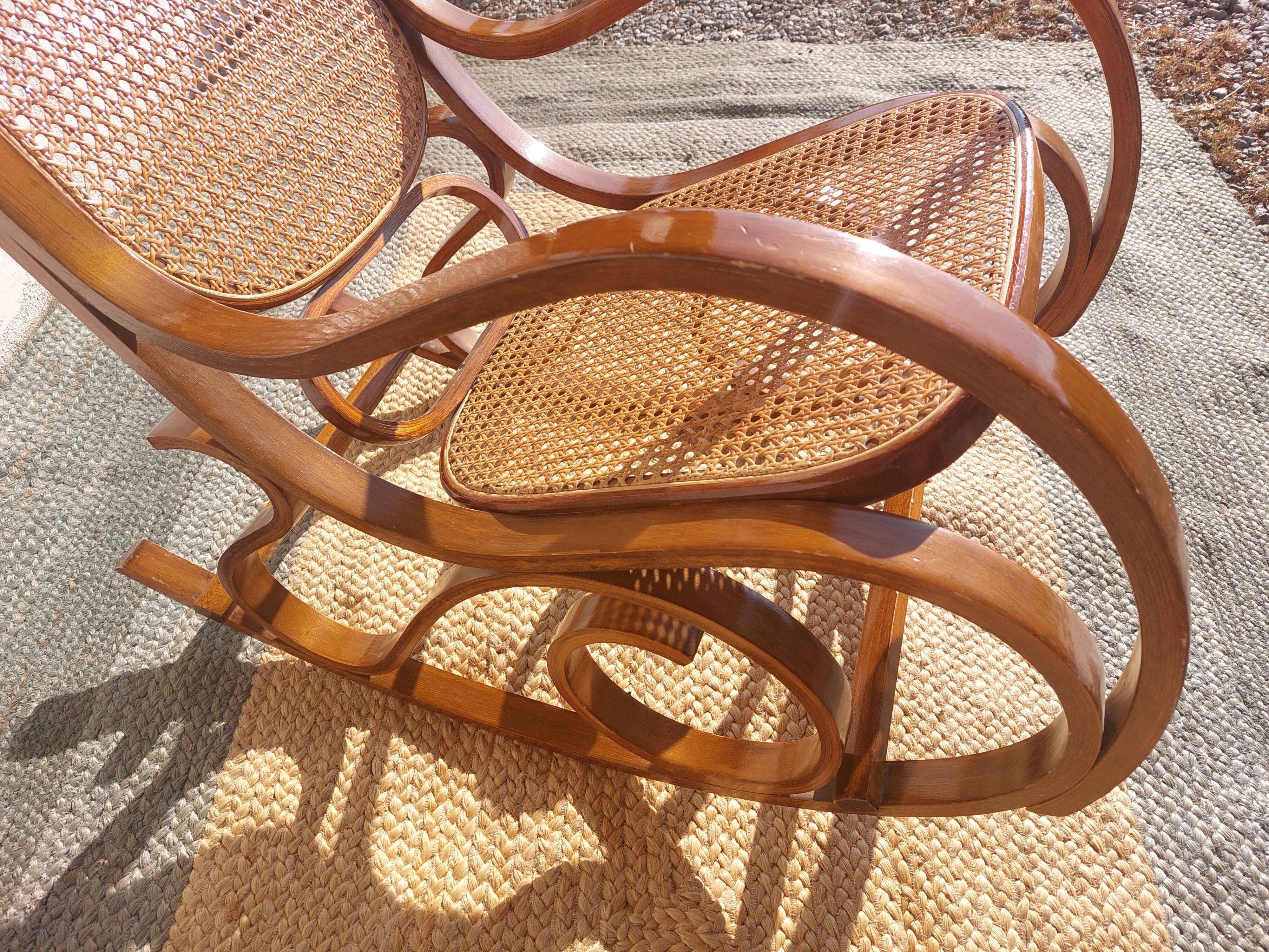 Rocking chair, rocking chair, cane