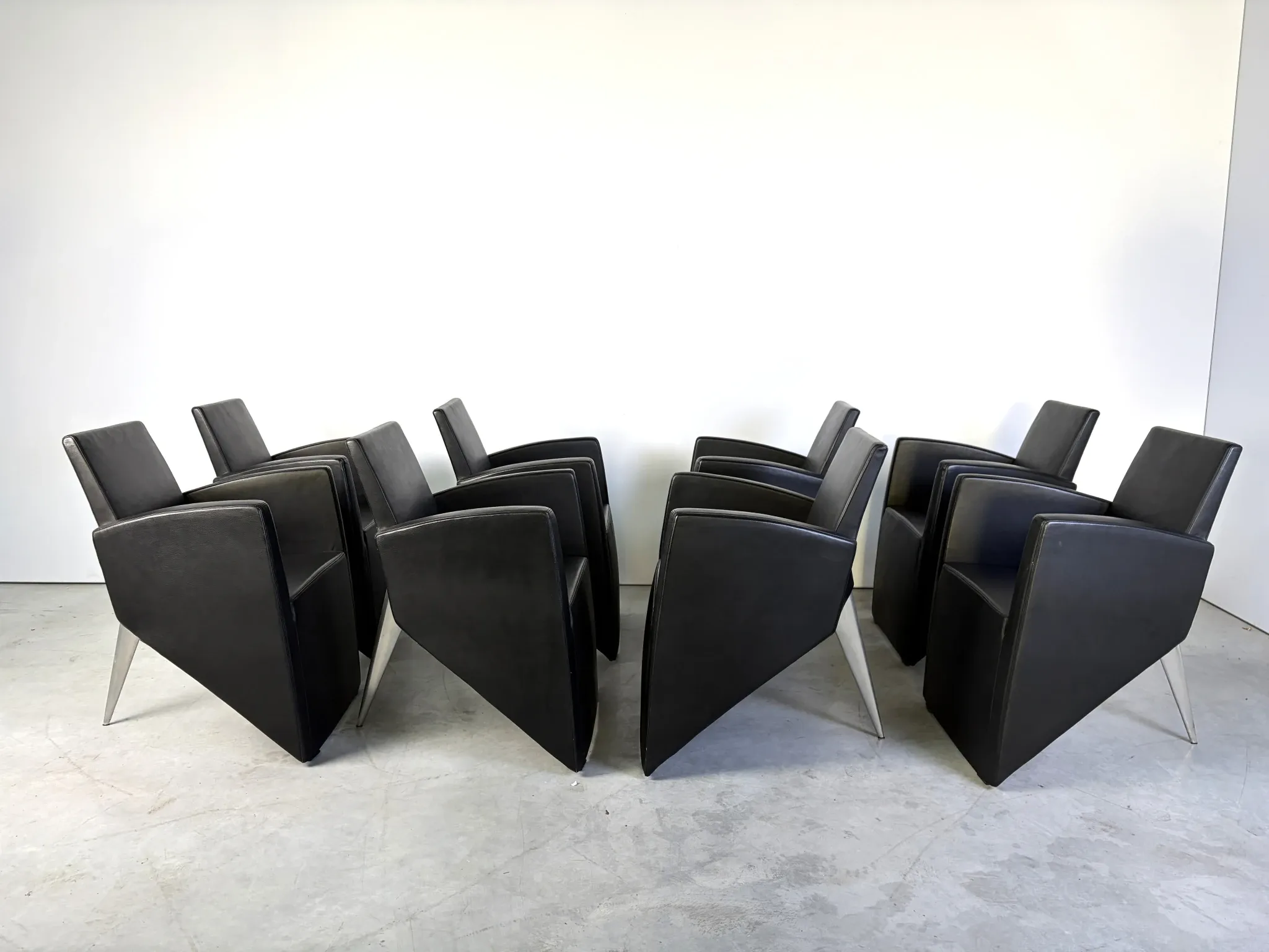 J. Lang armchairs by Philippe Starck for Driade, 1980s, set of 8